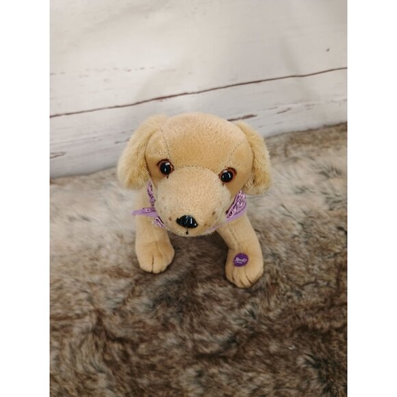 American Girl Kailey's 2003 Poseable 10" Sandy Golden Retriever Blonde Plush Dog - Picture 4 of 9